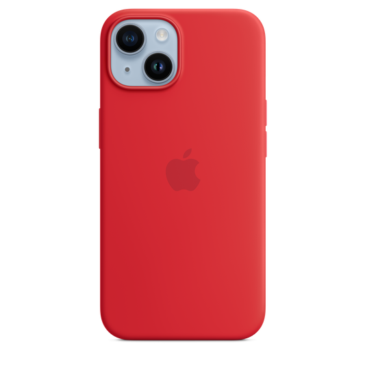 iPhone 14 Silicone Case with MagSafe - (PRODUCT)RED