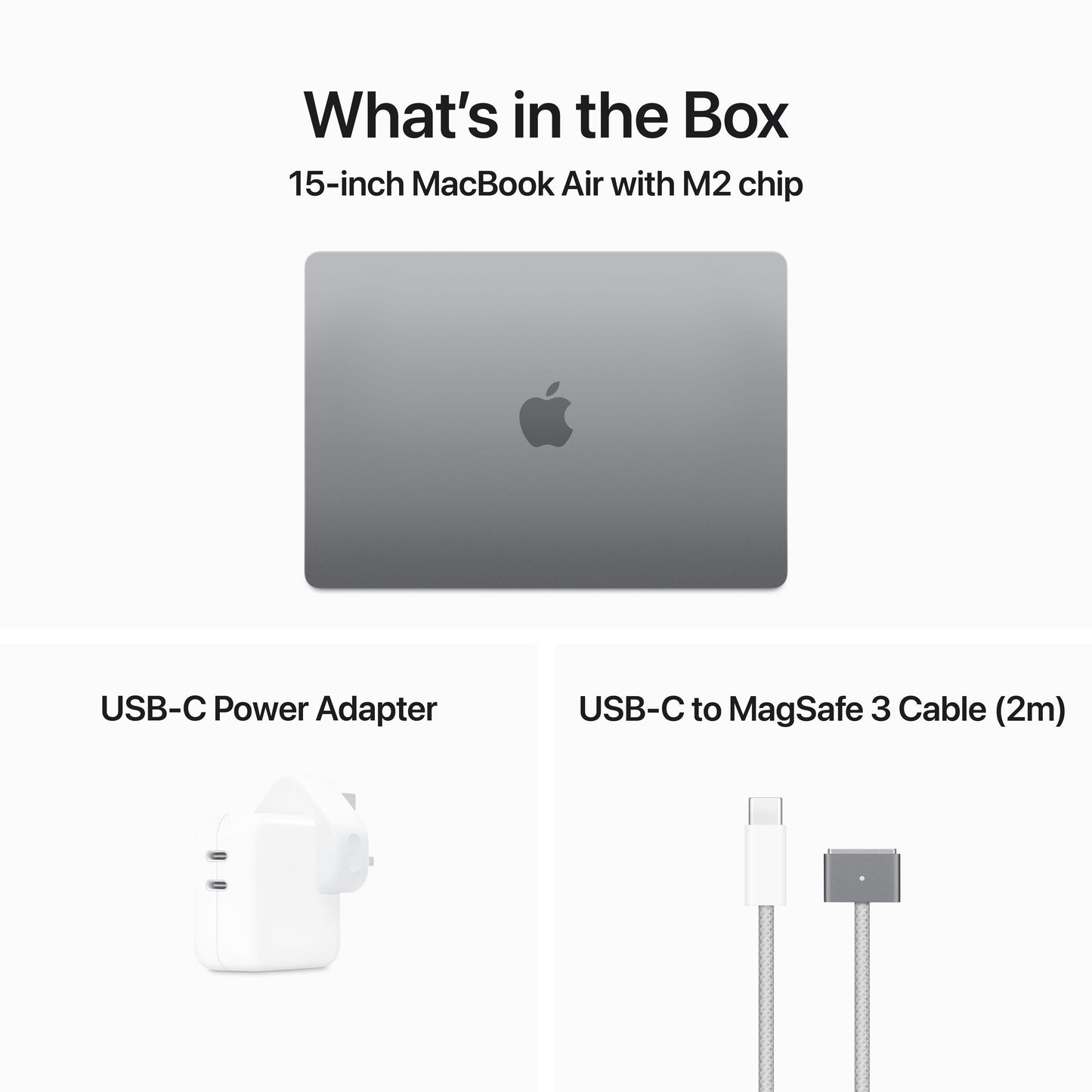 15-inch MacBook Air: Apple M2 chip with 8‑core CPU and 10‑core GPU, 256GB SSD - Space Grey