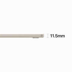 15-inch MacBook Air: Apple M2 chip with 8‑core CPU and 10‑core GPU, 512GB SSD - Starlight