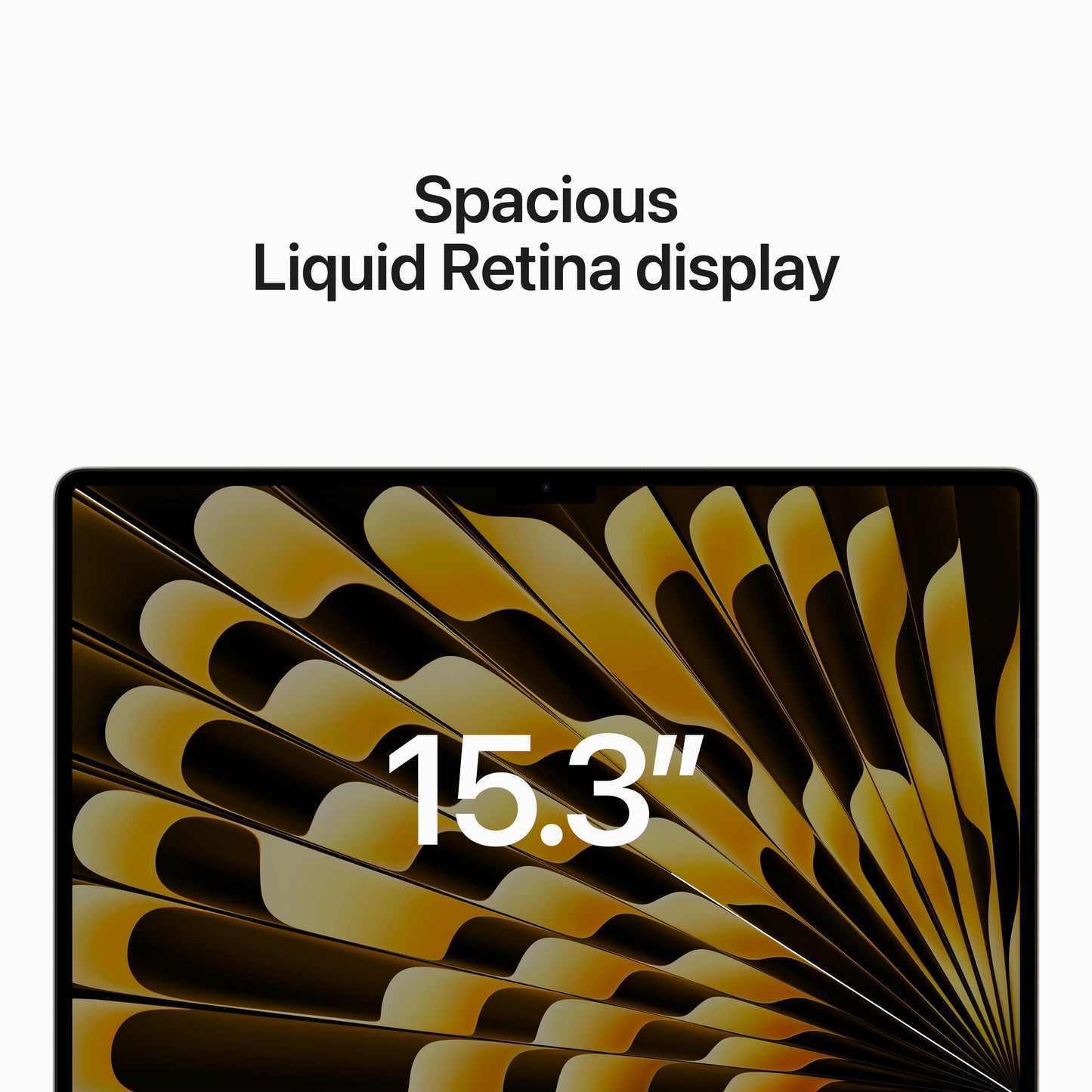 15-inch MacBook Air: Apple M2 chip with 8‑core CPU and 10‑core GPU, 512GB SSD - Starlight