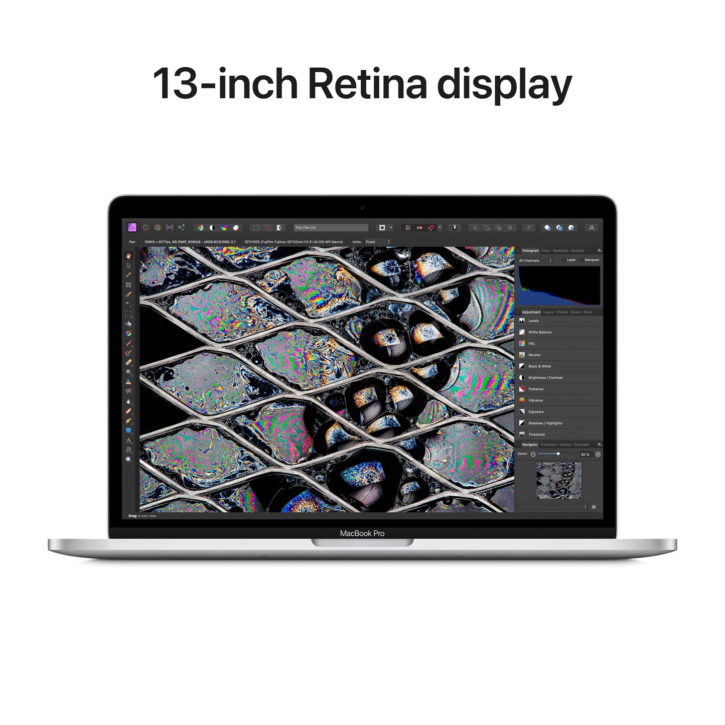 13-inch MacBook Pro: Apple M2 chip with 8‑core CPU and 10‑core GPU, 512GB SSD - Silver