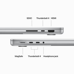 14-inch MacBook Pro: Apple M3 Pro chip with 12‑core CPU and 18‑core GPU, 1TB SSD - Silver