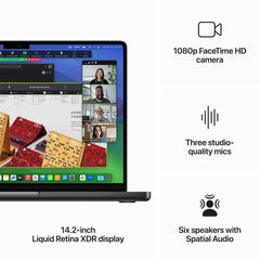 14-inch MacBook Pro: Apple M3 Pro chip with 12‑core CPU and 18‑core GPU, 1TB SSD - Space Black