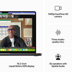 16-inch MacBook Pro: Apple M3 Max chip with 16‑core CPU and 40‑core GPU, 1TB SSD - Space Black
