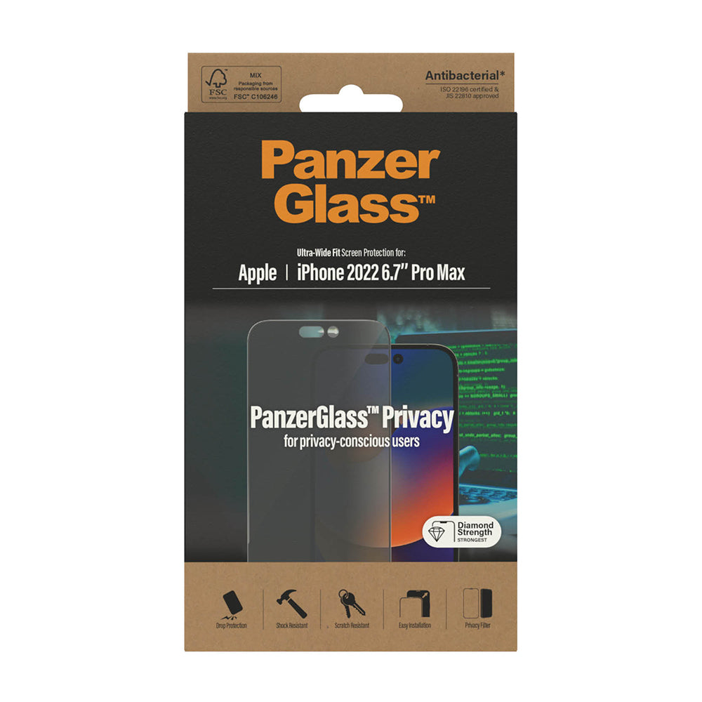 PanzerGlass UWF AB Tempered Glass for iPhone 14 Plus (Privacy)
