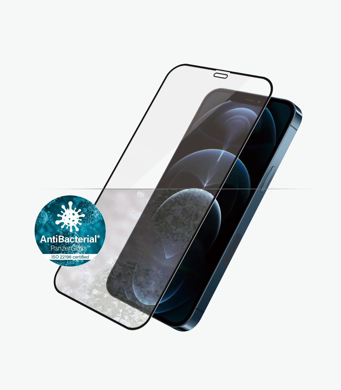 PanzerGlass Case Friendly 2.5D Tempered Glass for iPhone 12 Pro Max (Black)