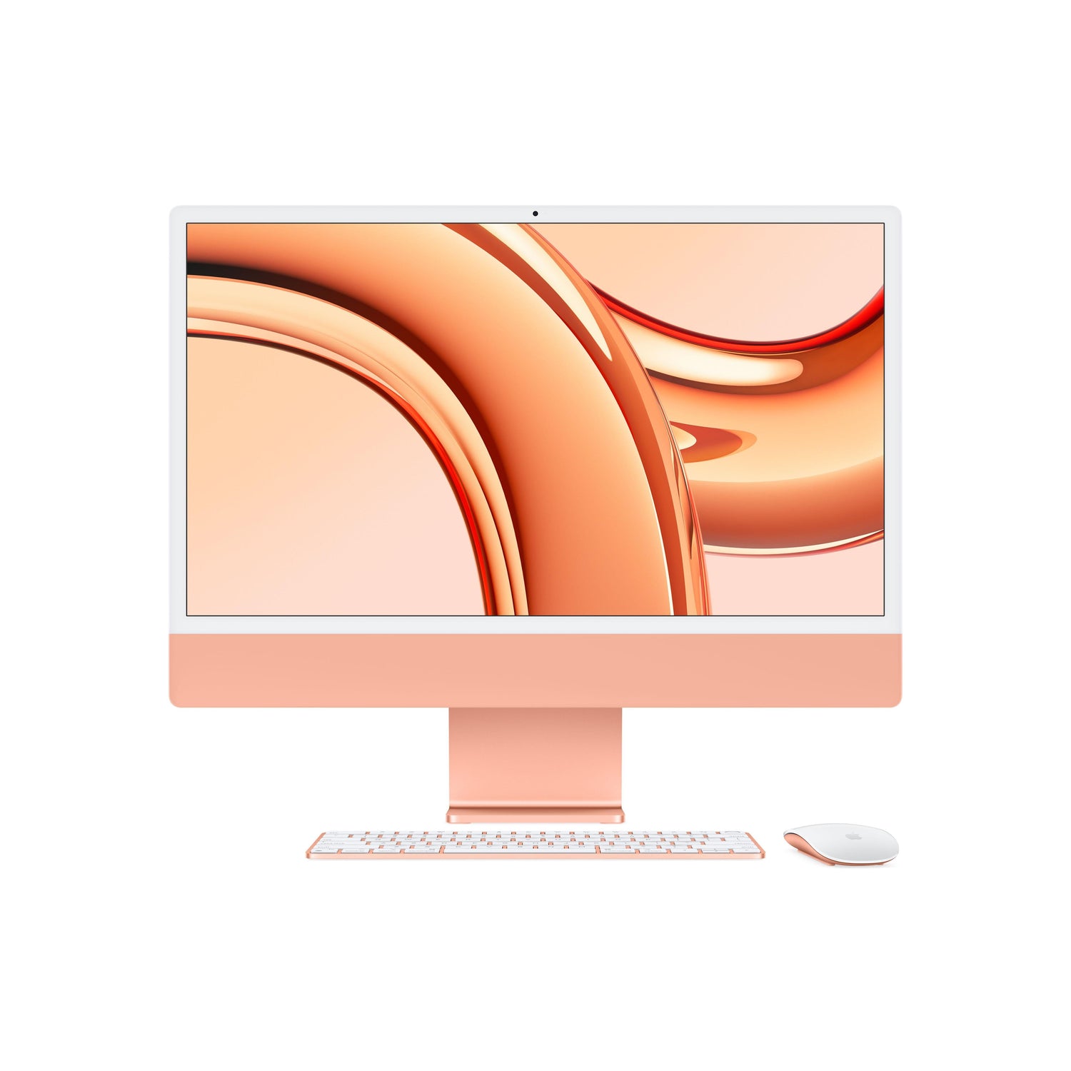 24-inch iMac with Retina 4.5K display: Apple M3 chip with 8‑core CPU and 10‑core GPU, 256GB SSD - Orange