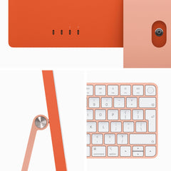 24-inch iMac with Retina 4.5K display: Apple M3 chip with 8‑core CPU and 10‑core GPU, 256GB SSD - Orange