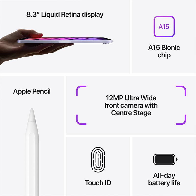 iPad mini Wi-Fi 64GB - Purple (6th generation)