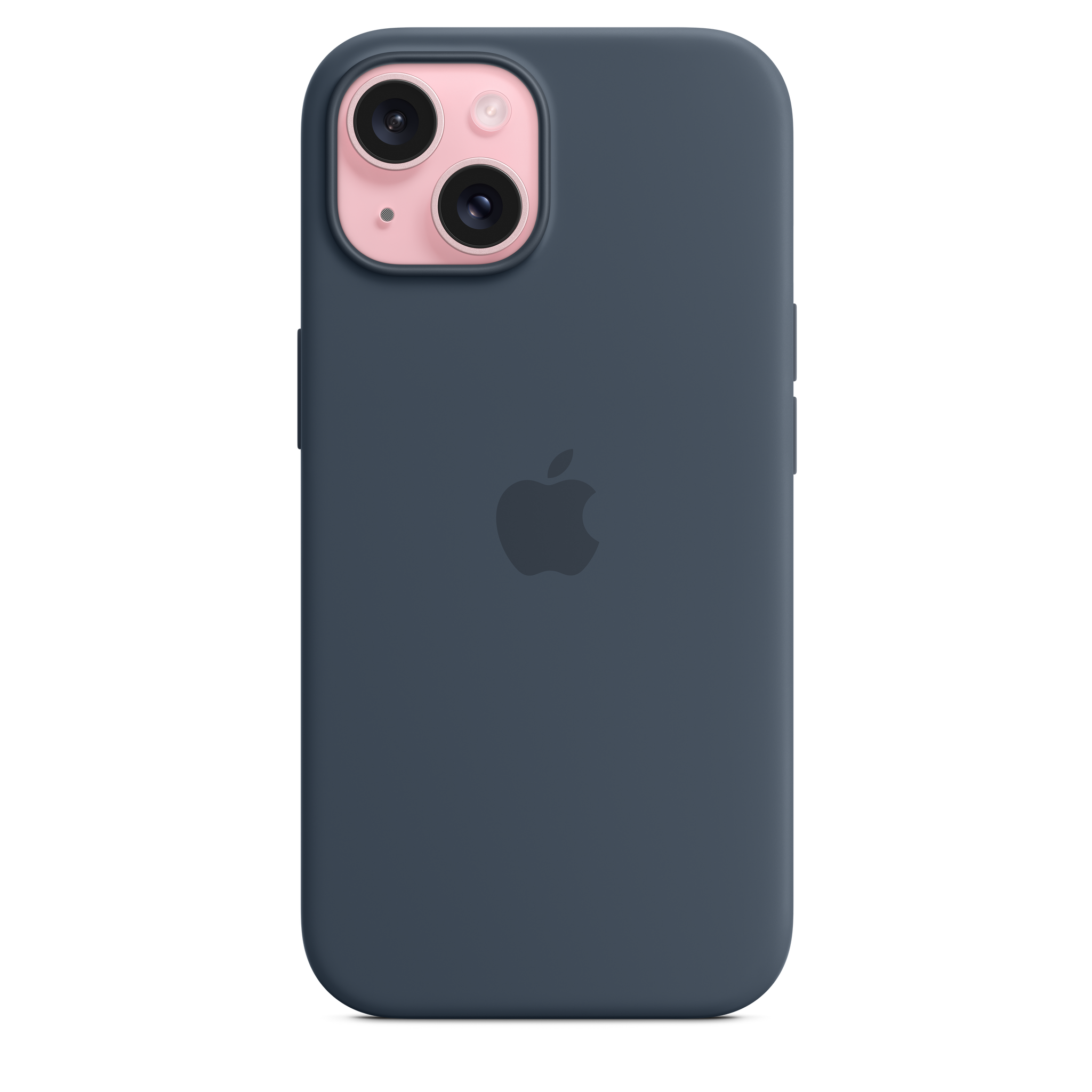 iPhone 15 Silicone Case with MagSafe Storm Blue Machines